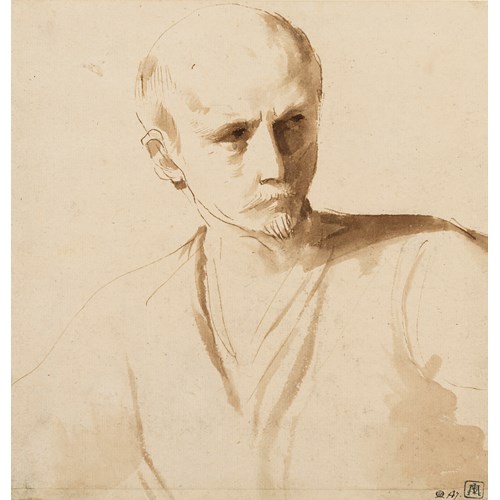 A Man Looking to His Left